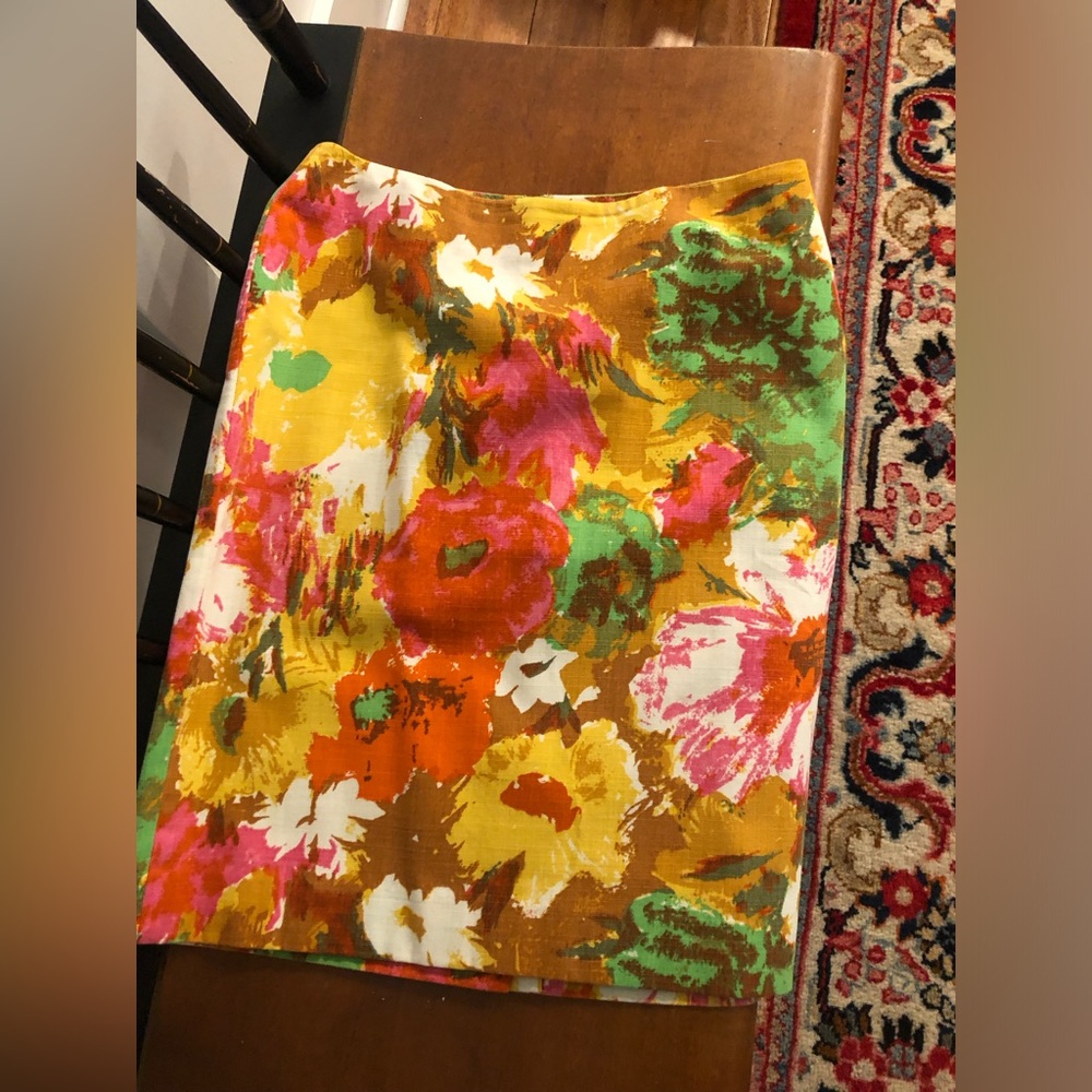 Talbots Petite Floral Skirt